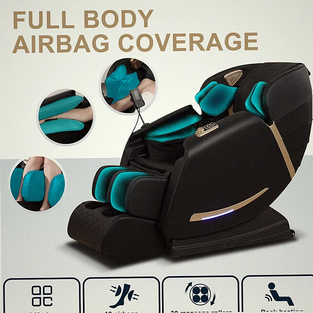 Full Body Massage Chair Zero Gravity Recliner, 2 Control Panels, Smart Screen US