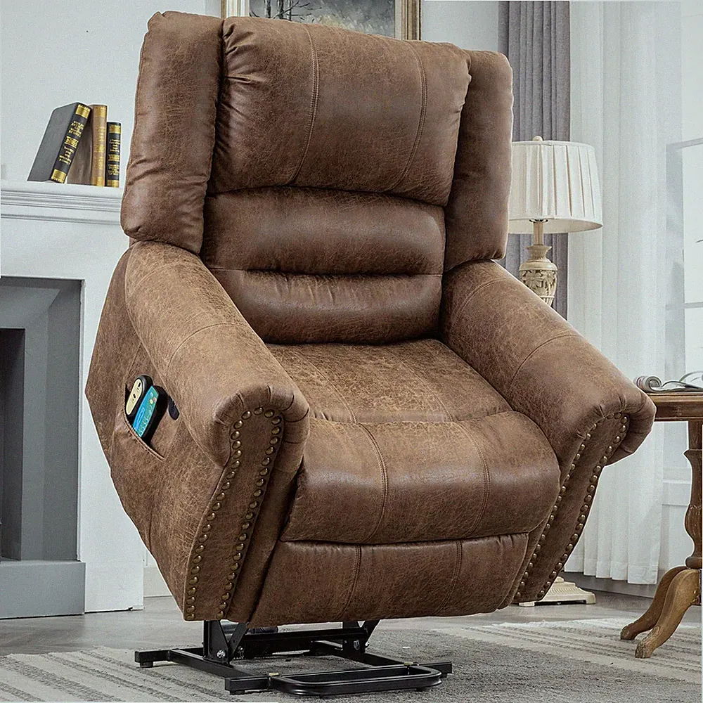Large Power Lift Electric Recliner Chair with Massage and Heat for Elderly