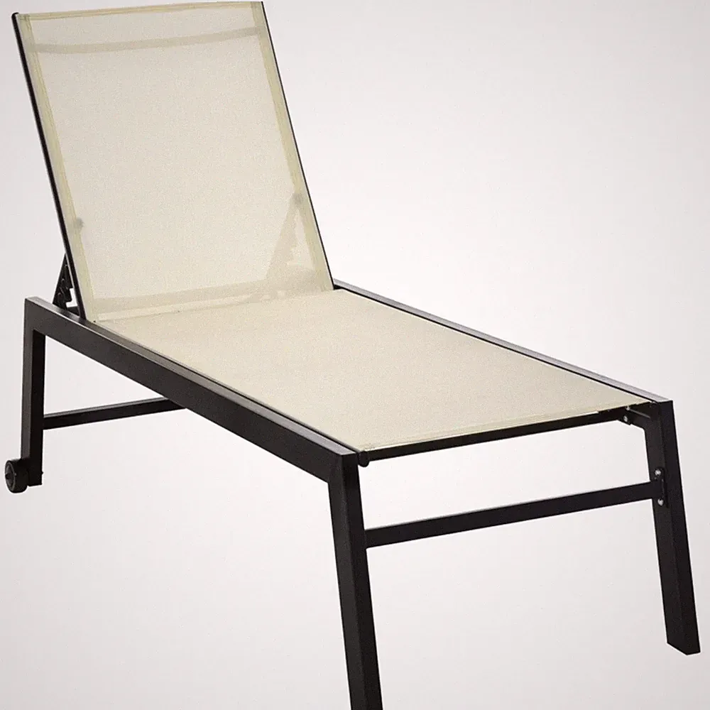 Lounge Chair Two Wheels on The Back To Move It Easily