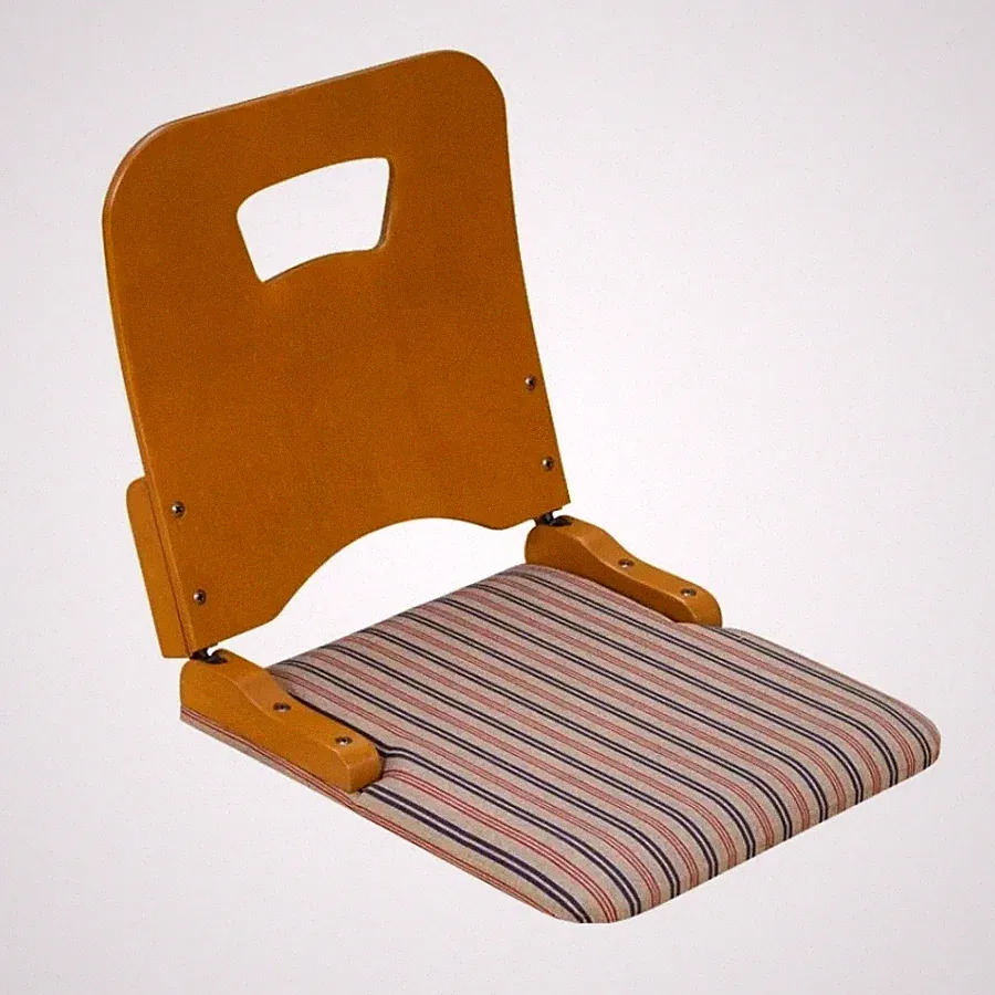 ZAISU Japanese style 14-stage reclining Floor Chair Wooden Chair Handmade...